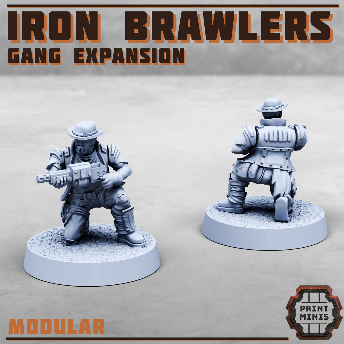 Iron Brawlers – Gang Expansion - Figurine Print Minis - PRINT MINIS - 3DPitFactory