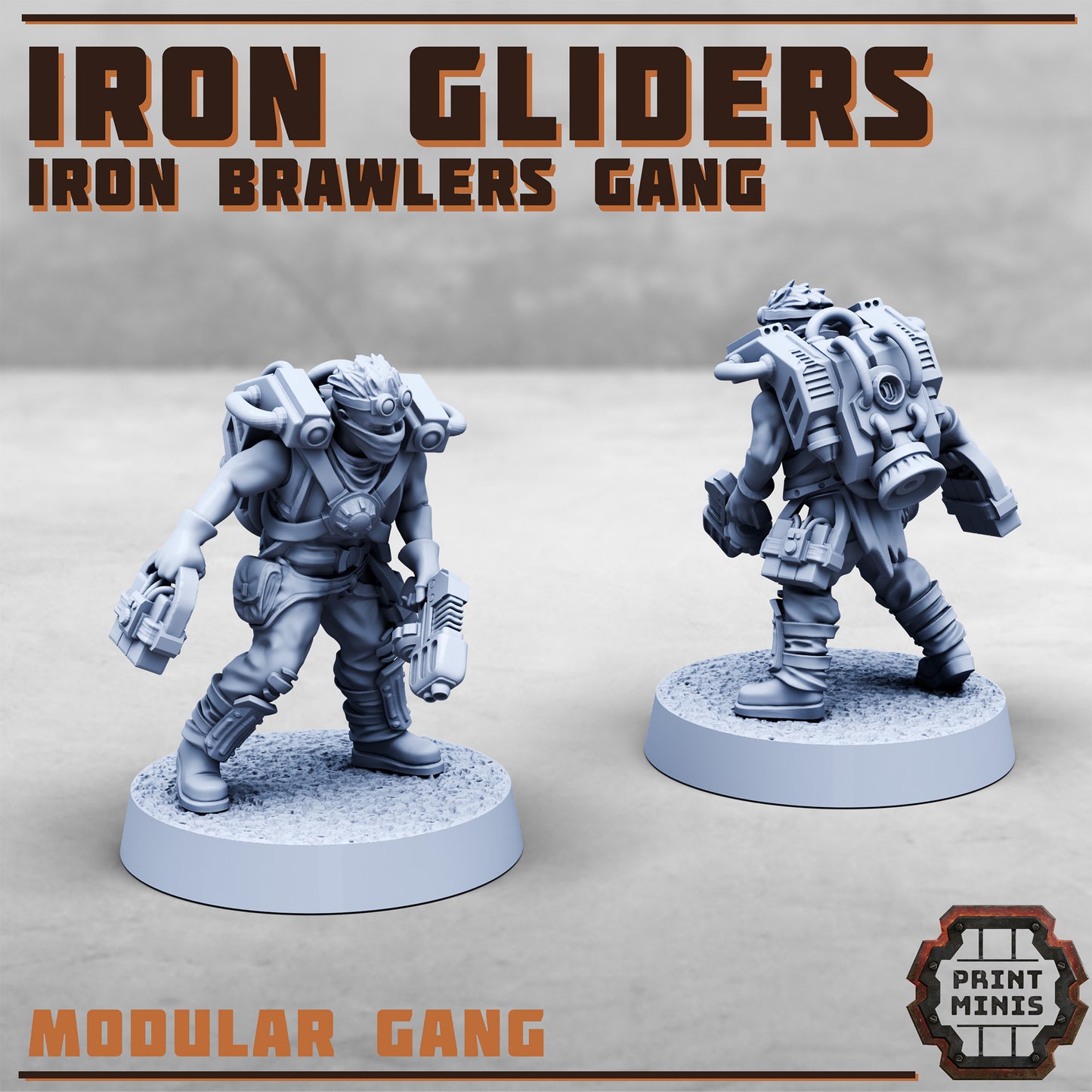 Iron Gliders Iron Brawlers Gang - Figurine Print Minis