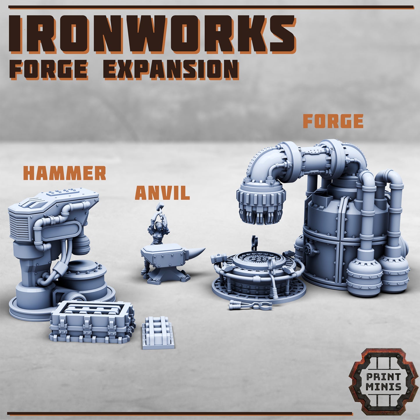 Lot de figurines et décors Necromunda