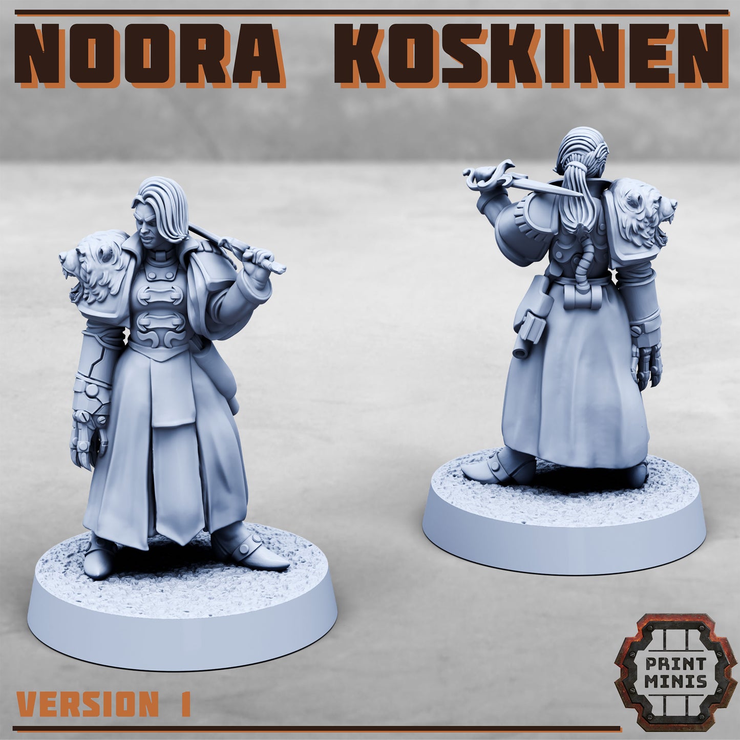 Koskinen Family - Noora and Eerik - Figurine Print Minis