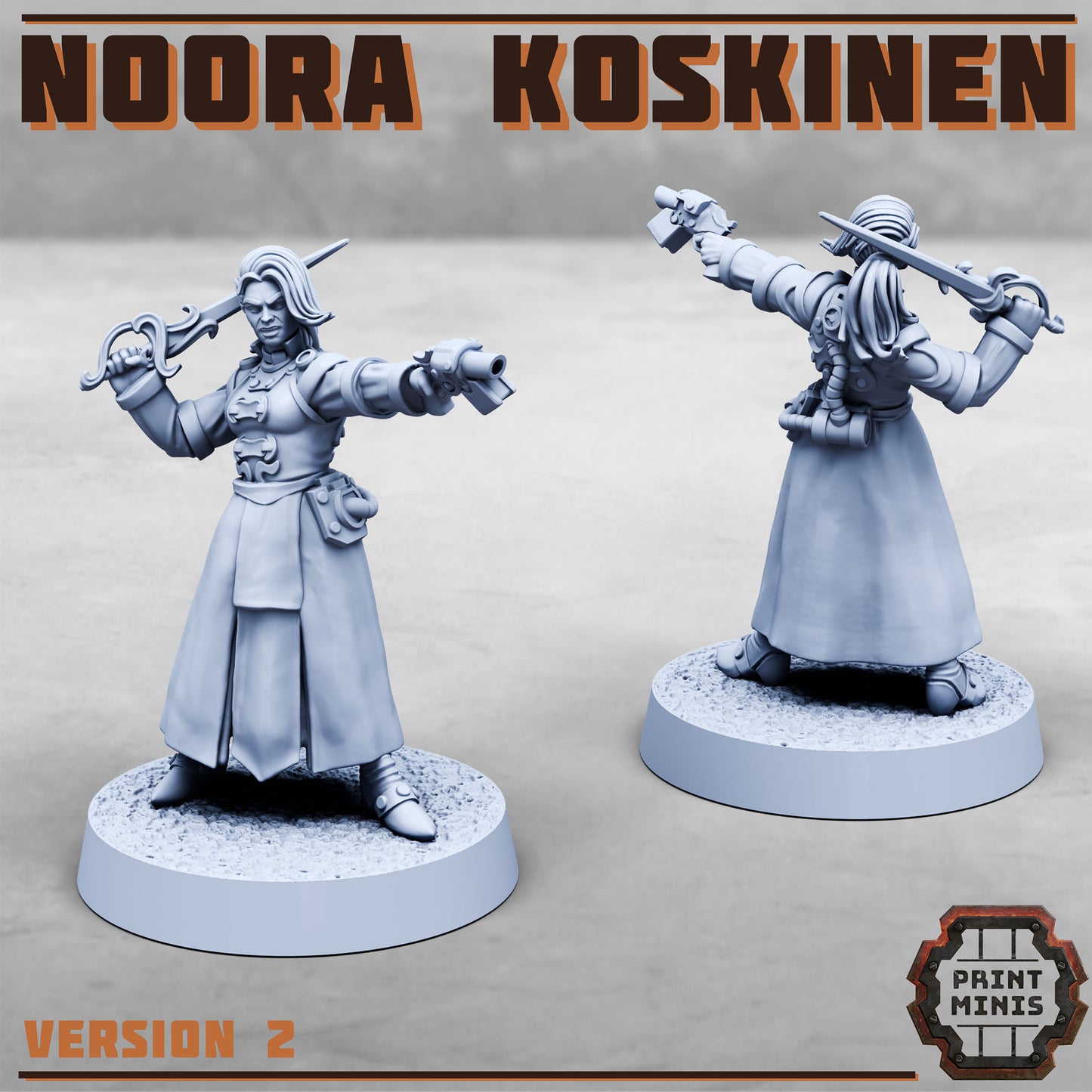 Koskinen Family - Noora and Eerik - Figurine Print Minis