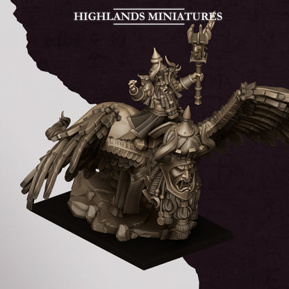 GREAT SORCERER OF MARDUK ON LAMASSU - HIGHLANDS Miniatures