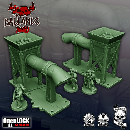 Terrain Badlands - Orks - compatible 11th édition - Forbidden Prints - Forbidden Prints - 3DPitFactory