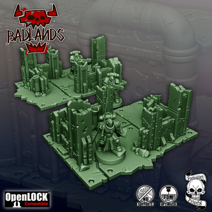 Terrain Badlands - Orks - compatible 11th édition - Forbidden Prints - Forbidden Prints - 3DPitFactory