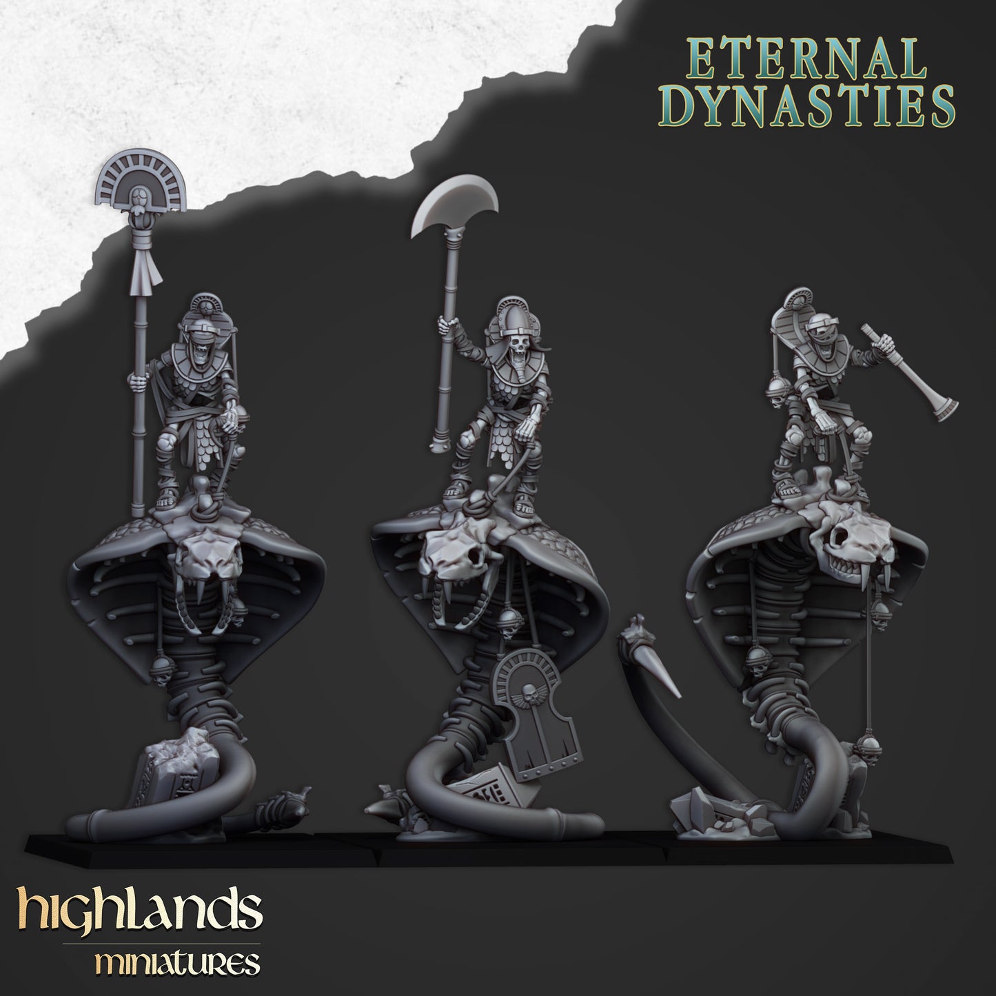 MOUNTED ANCIENT GUARD - Figurine Highlands Miniatures
