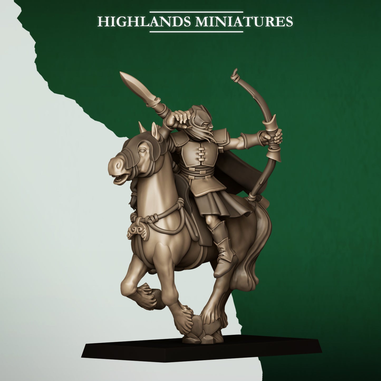 MOUNTED FERAL ARCHERS - Figurine Highlands Miniatures