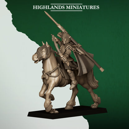 MOUNTED FERAL ARCHERS - Figurine Highlands Miniatures