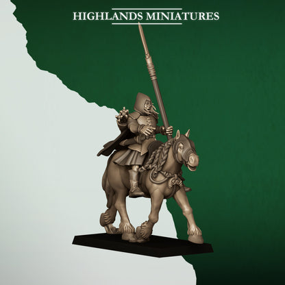 MOUNTED FERAL ARCHERS - Figurine Highlands Miniatures