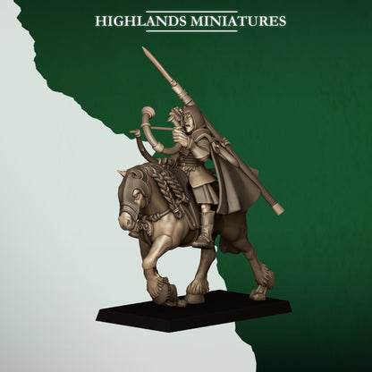 MOUNTED FERAL ARCHERS - Figurine Highlands Miniatures