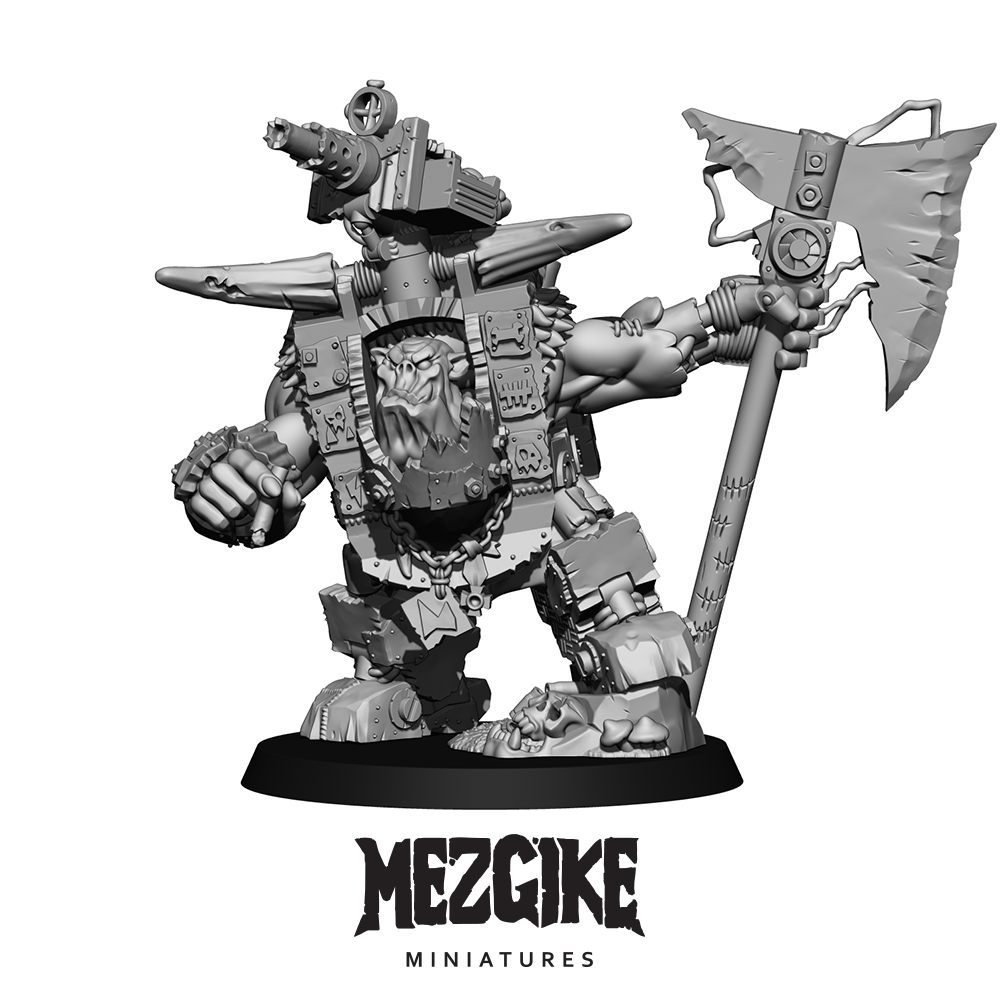Mezgob orc Scrap Boss- Figurine MEZGIKE