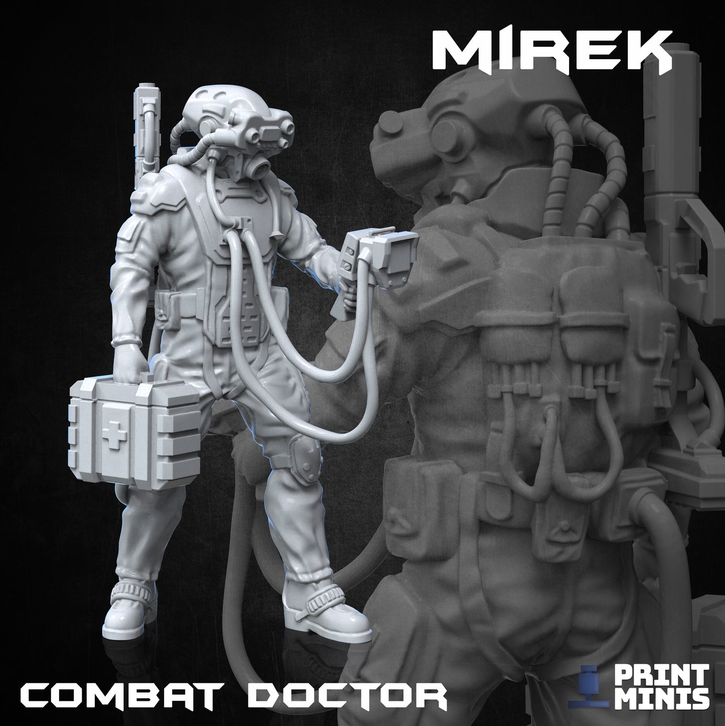 Mirek - Combat Doctor - Figurine Print Minis