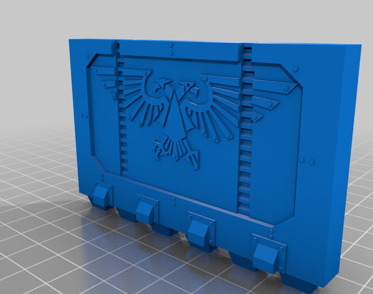 3 Double Portes pour la Zone Mortalis avec Aigle au format 28mm
