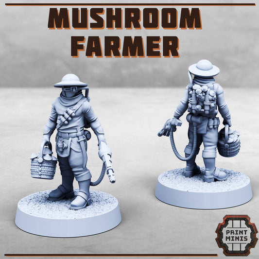 Mushroom Farmer - Figurine Print Minis