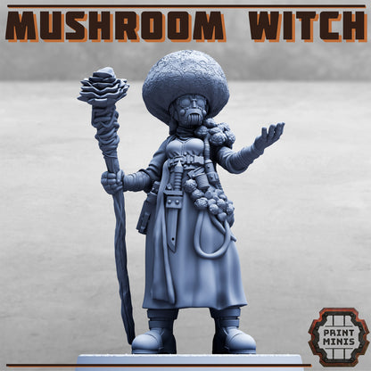 Mushroom Witch - Figurine Print Minis
