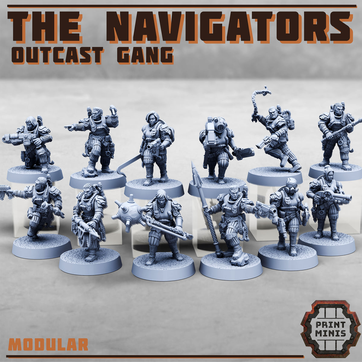 The Navigators – Outcast Gang - Figurine Print Minis - PRINT MINIS - 3DPitFactory