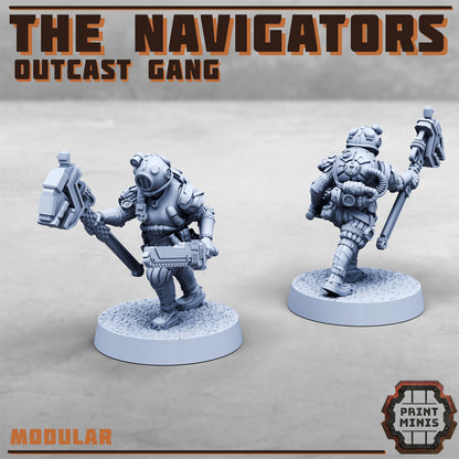 The Navigators – Outcast Gang - Figurine Print Minis - PRINT MINIS - 3DPitFactory