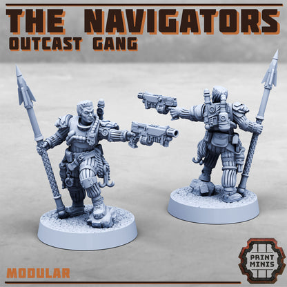 The Navigators – Outcast Gang - Figurine Print Minis - PRINT MINIS - 3DPitFactory