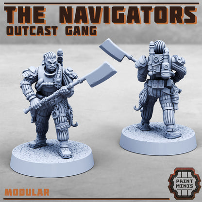 The Navigators – Outcast Gang - Figurine Print Minis - PRINT MINIS - 3DPitFactory