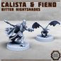 Calista et Fiend - Nightshade bodyguard - Figurine Print Minis - PRINT MINIS - 3DPitFactory