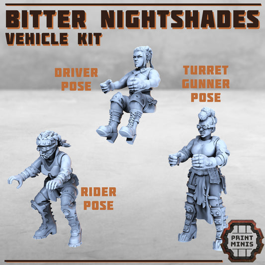 Bitter Nightshades vehicle kit - Figurine Print Minis - PRINT MINIS - 3DPitFactory