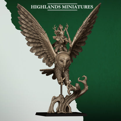 GREAT OWL RIDERS - Figurine Highlands Miniatures