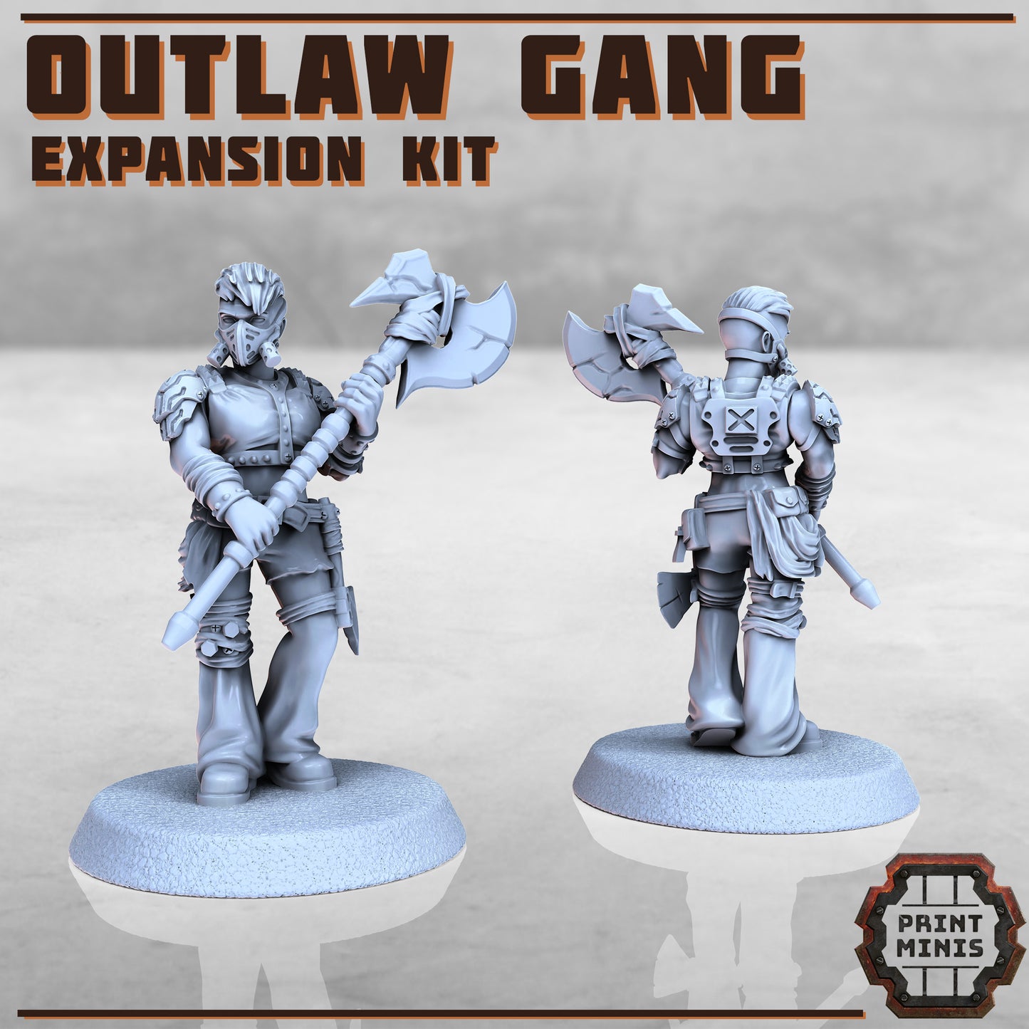 Outlaw Gang expansion - Figurine Print Minis - PRINT MINIS - 3DPitFactory