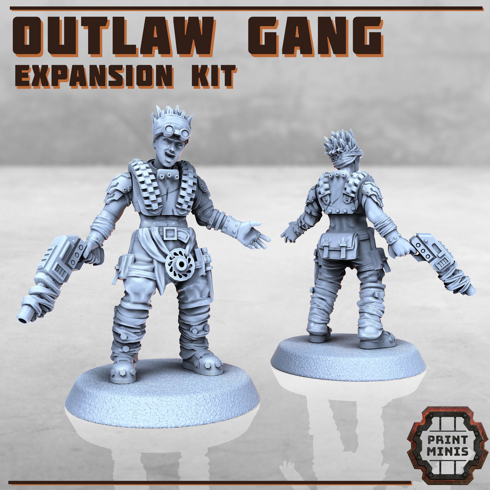 Outlaw Gang expansion - Figurine Print Minis - PRINT MINIS - 3DPitFactory