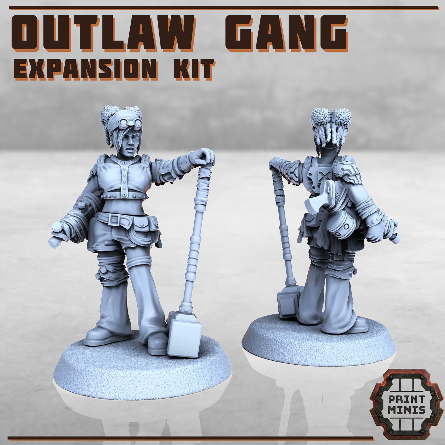 Outlaw Gang expansion - Figurine Print Minis - PRINT MINIS - 3DPitFactory