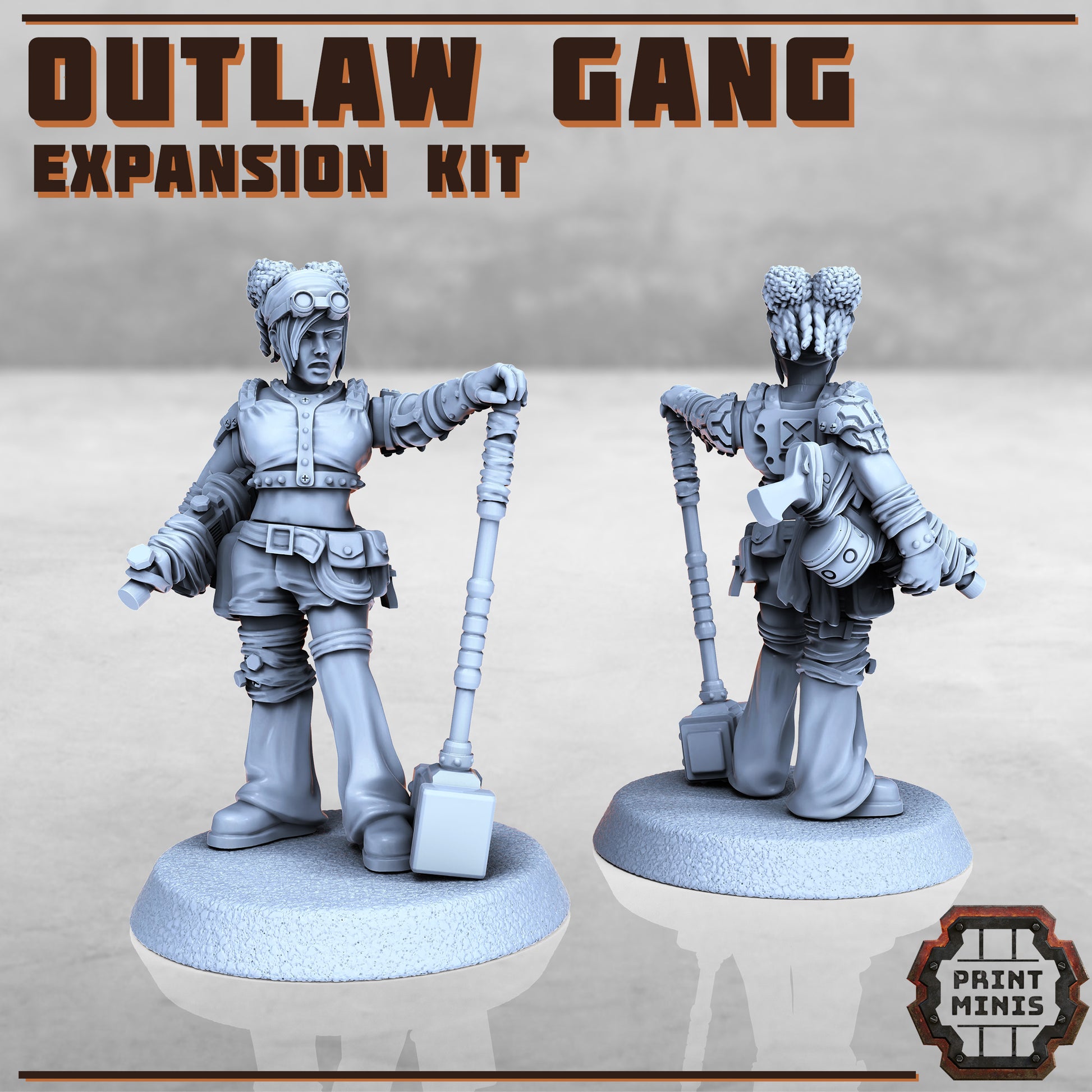 Outlaw Gang expansion - Figurine Print Minis - PRINT MINIS - 3DPitFactory