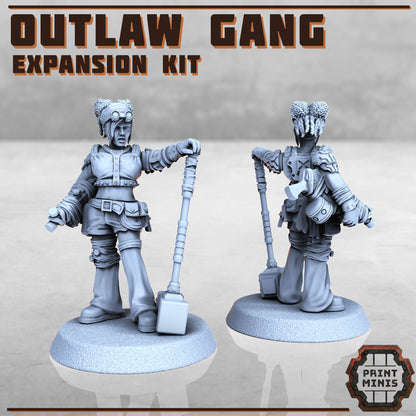 Outlaw Gang expansion - Figurine Print Minis - PRINT MINIS - 3DPitFactory
