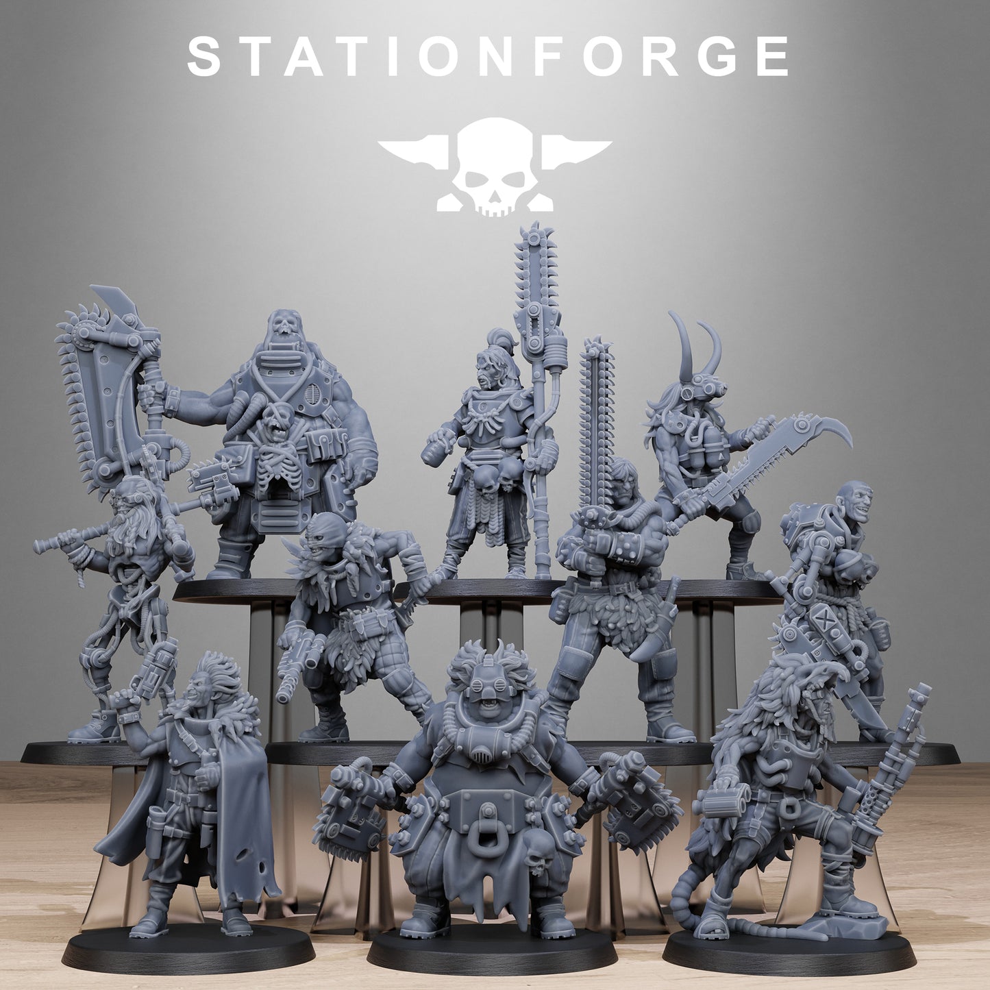 Techno Savage Barbarians - Figurines Station Forge