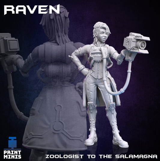 Raven - The Zoologist - Figurine Print Minis - PRINT MINIS - 3DPitFactory