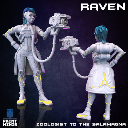 Raven - The Zoologist - Figurine Print Minis - PRINT MINIS - 3DPitFactory