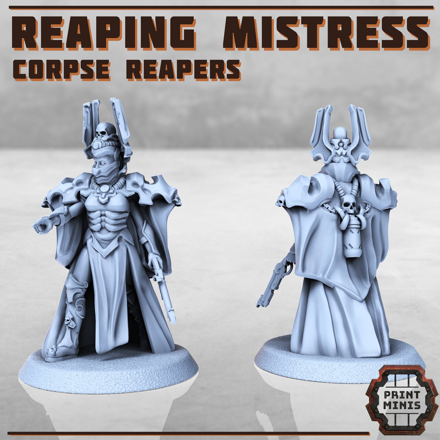Reaping Mistress - Corpse Reapers - Figurine Print Minis - PRINT MINIS - 3DPitFactory