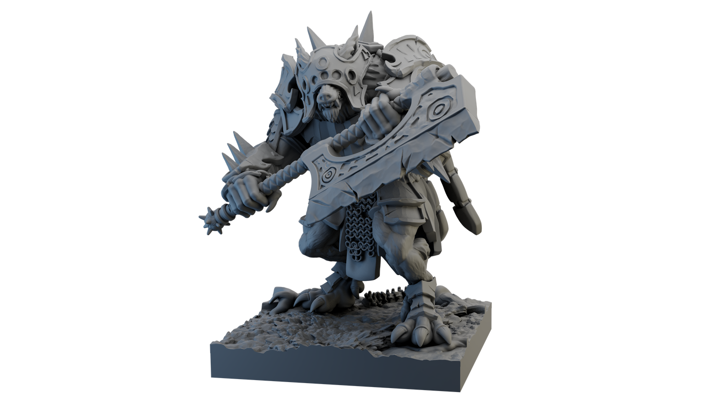 Rograth Iron Manes Champion - Figurines GHAMAK - GHAMAK - 3DPitFactory