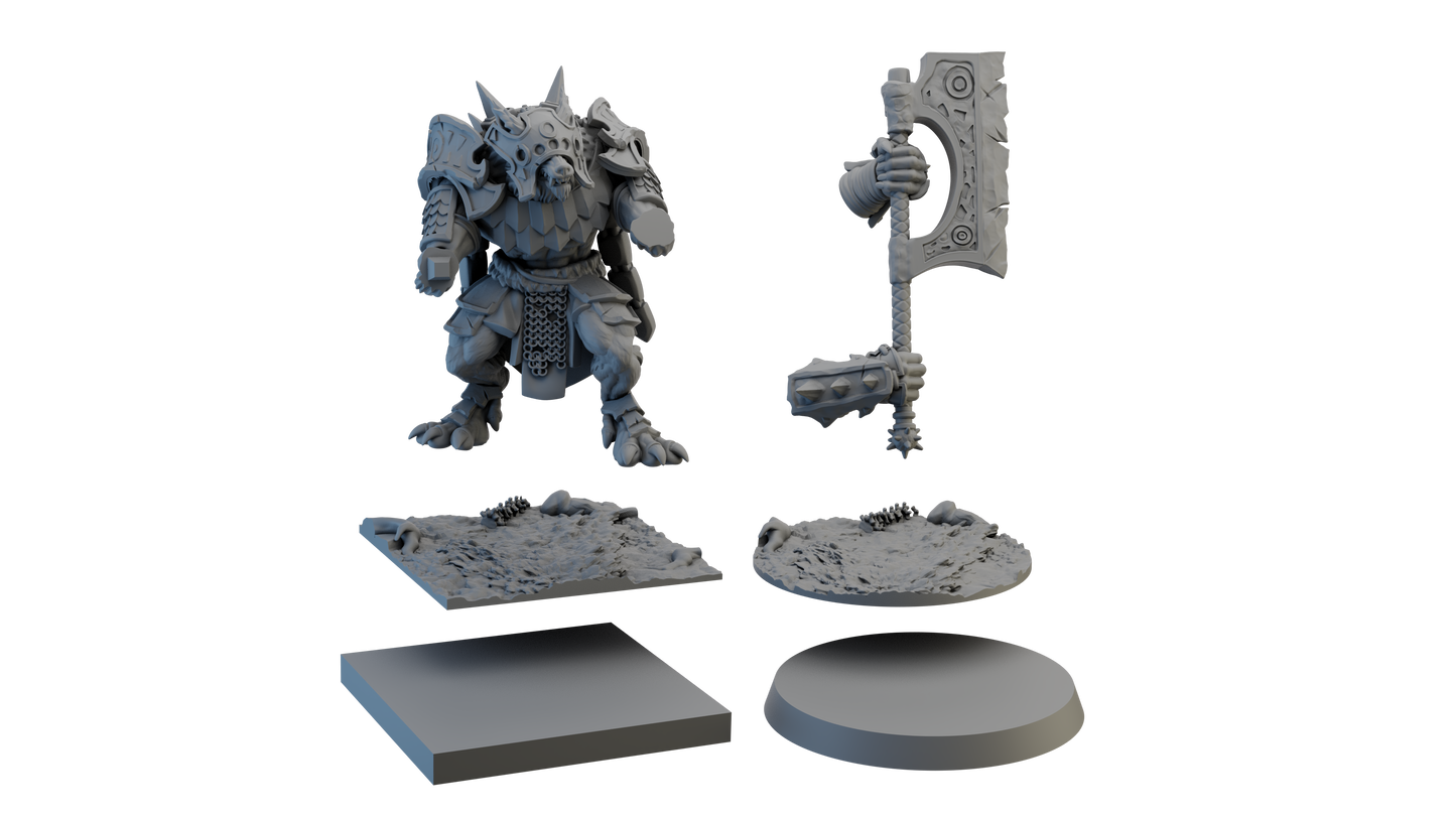 Rograth Iron Manes Champion - Figurines GHAMAK - GHAMAK - 3DPitFactory