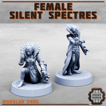 Female Silent Spectres Gang - Figurine Print Minis