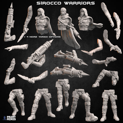 Sirocco Desert Warriors - 32mm - Figurine Print Minis