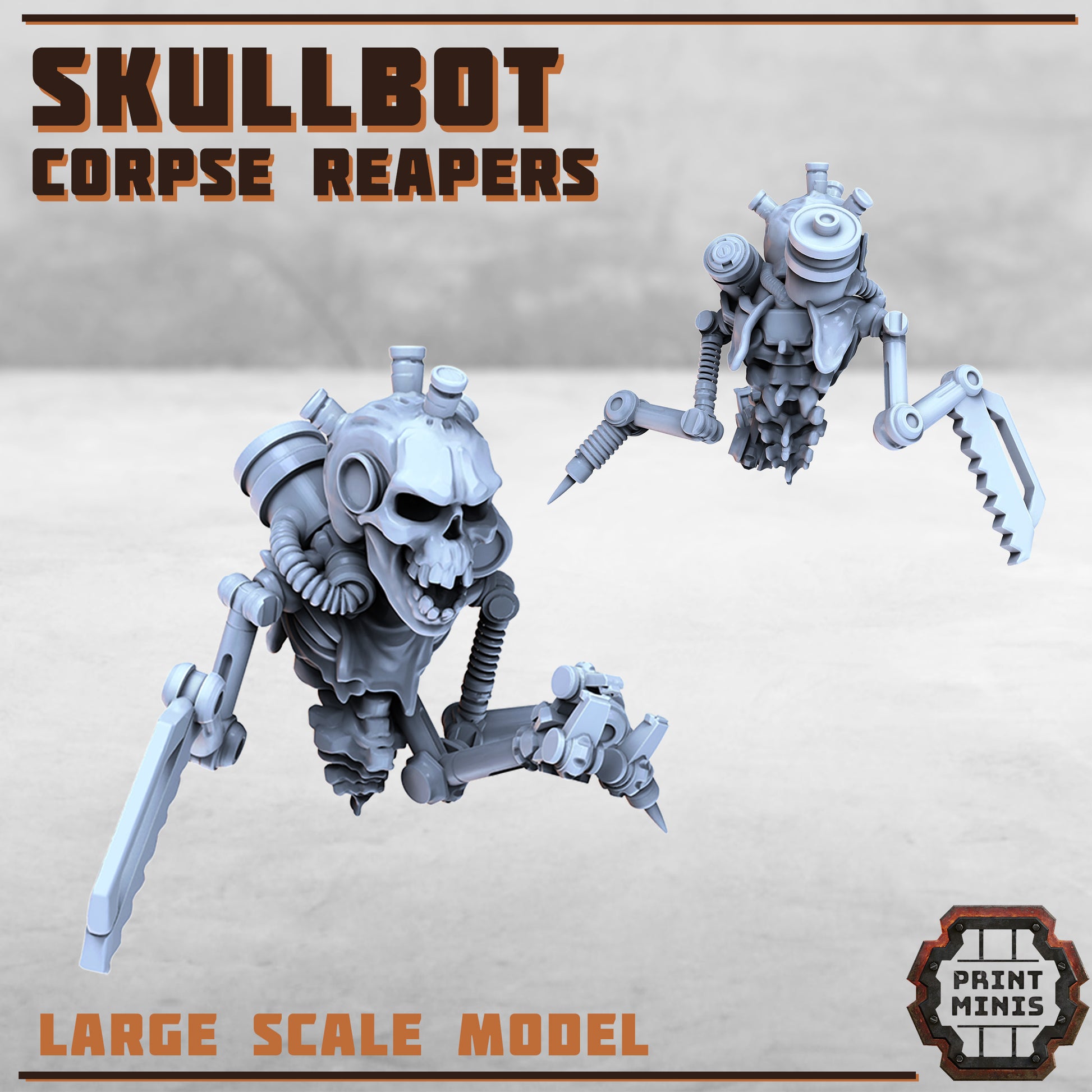 Skullbot - Corpse Reapers - Figurine Print Minis - PRINT MINIS - 3DPitFactory