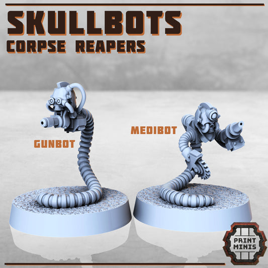 Skullbots x2 - Figurine Print Minis - PRINT MINIS - 3DPitFactory