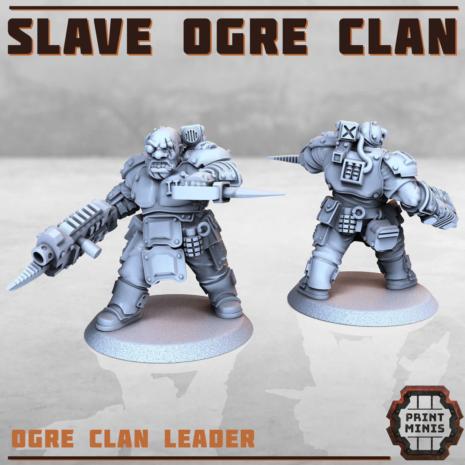 Slave ogre captain - Figurine Print Minis - PRINT MINIS - 3DPitFactory