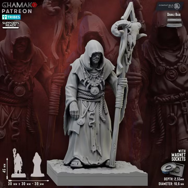Spartan Seers - 3 figurines Fantasy Spartiates 32 mm GHAMAK - 3DPitFactory