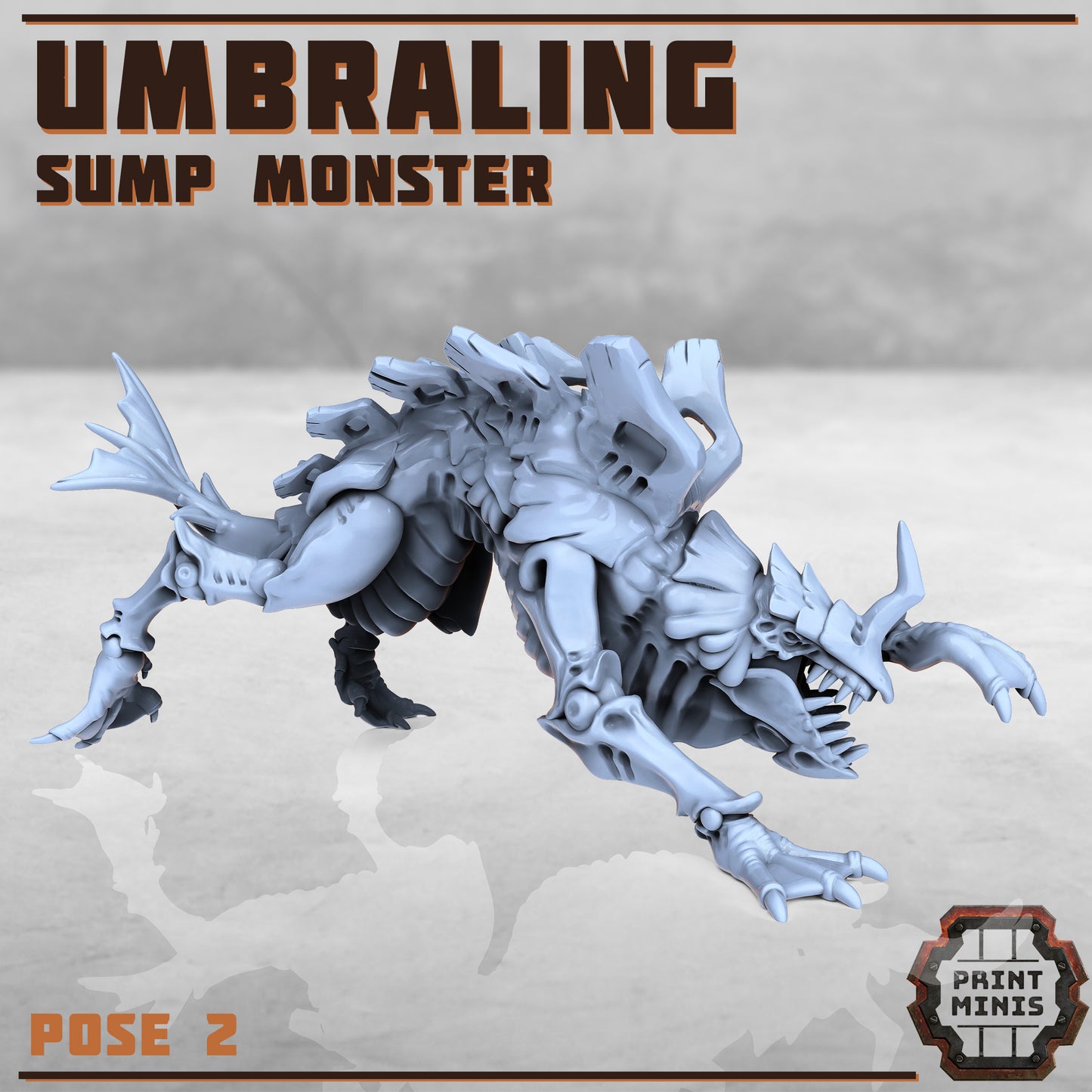 2 Sump Monsters - Figurine Print Minis - PRINT MINIS - 3DPitFactory
