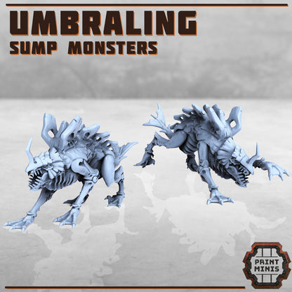 2 Sump Monsters - Figurine Print Minis - PRINT MINIS - 3DPitFactory