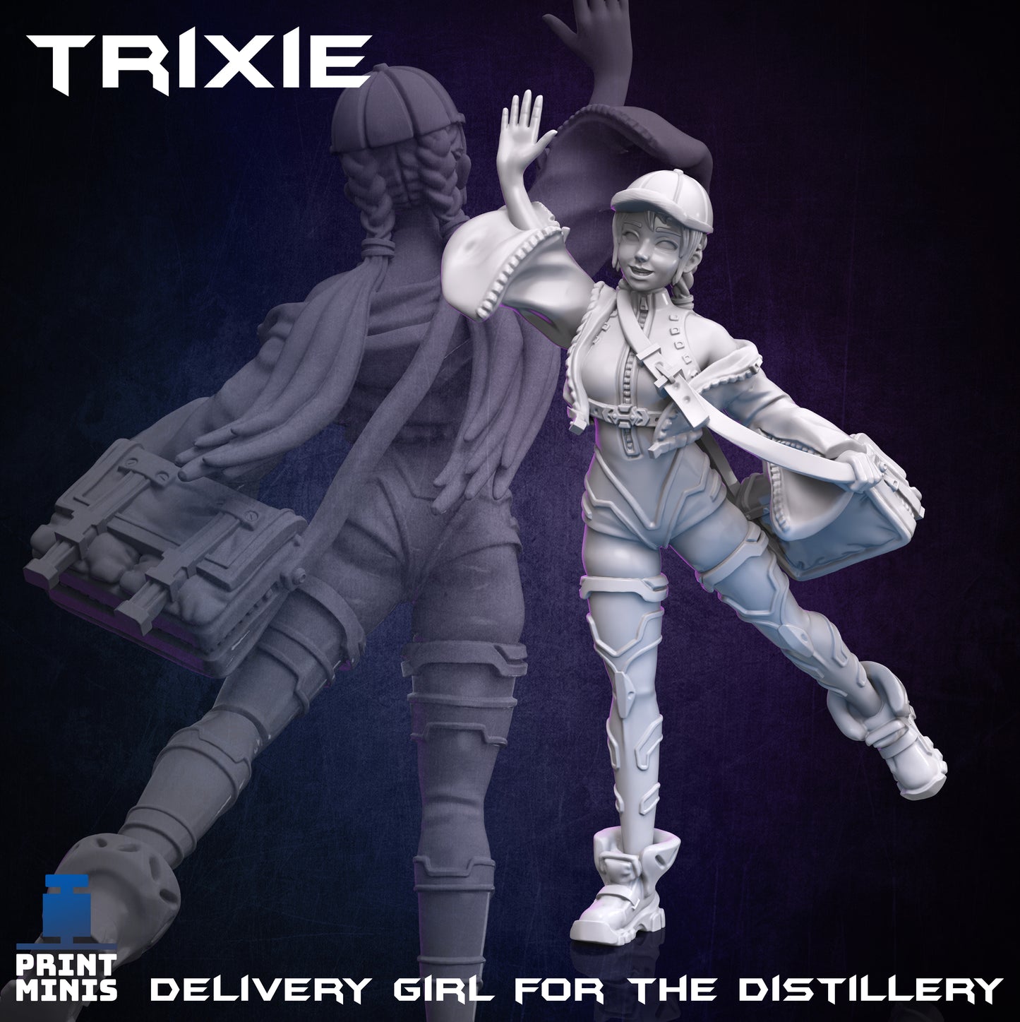 TRIXIE- Delivery Girl - Print Minis