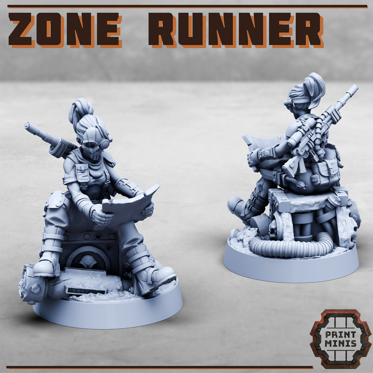 Zone Runner - Figurine Print Minis - PRINT MINIS - 3DPitFactory
