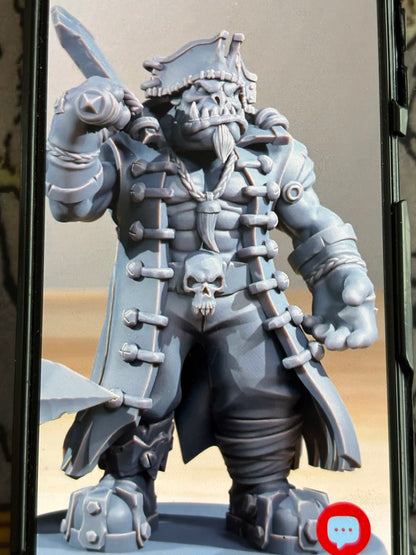 Scavenger Ranger Priest en 100mm et le L'orkaz Pirates en 100mm