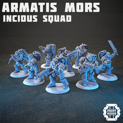 Armatis Mors - Incidus Squad - Figurine Print Minis - PRINT MINIS - 3DPitFactory