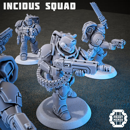 Armatis Mors - Incidus Squad - Figurine Print Minis - PRINT MINIS - 3DPitFactory