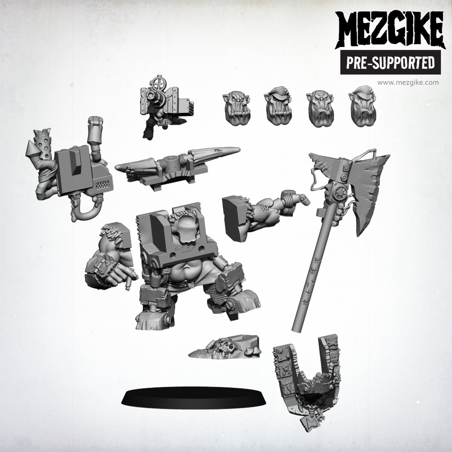 Mezgob orc Scrap Boss- Figurine MEZGIKE